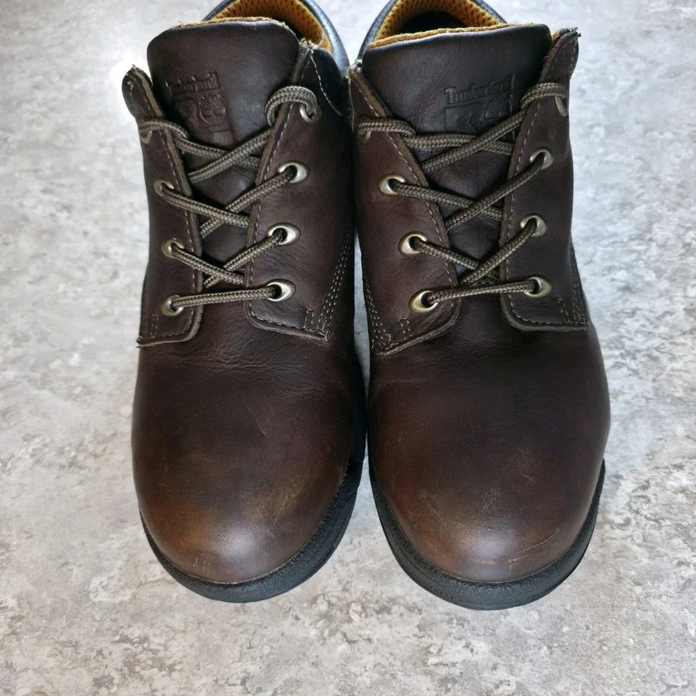 Timberland PRO Oxford Sneaker Mens Size 9 M TiTAN 47028 Brown Leather Safety Toe